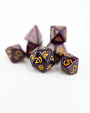 Emberglow Dice: Mini Acrylic Set in Glass Vial