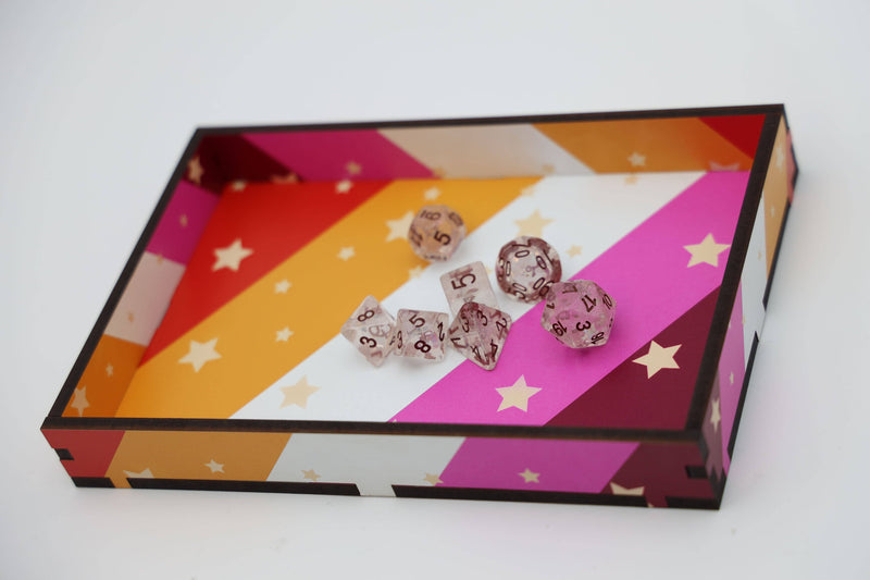 Chromatic Pride Dice Tray - Lesbian