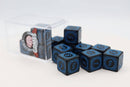 12 piece D6s - Magic Burst Blue