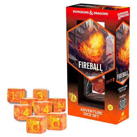 D&D Adventure Dice: Fireball