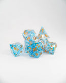 Emberglow Dice: Sharp Edge Dice in Glass Vials