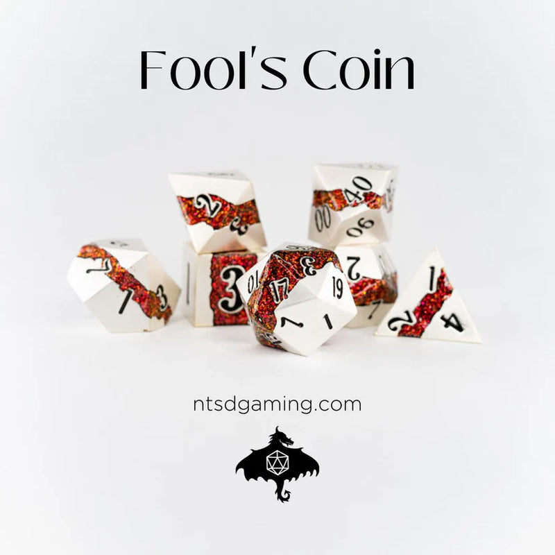 Emberglow Dice: Metal Set in Book