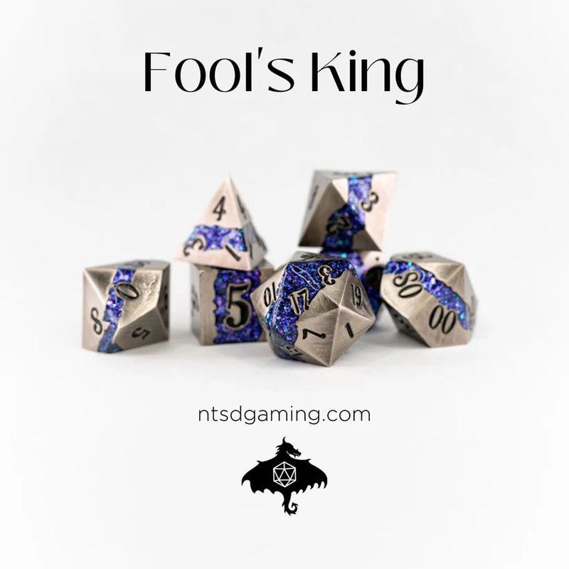 Emberglow Dice: Metal Set in Book