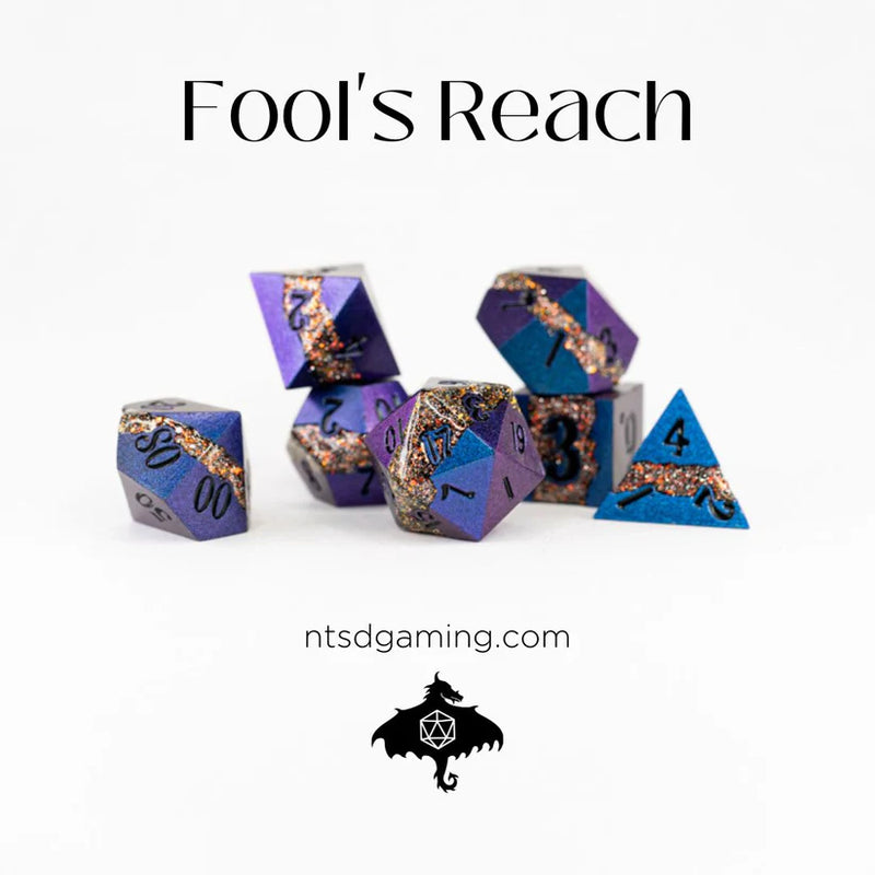 Emberglow Dice: Metal Set in Book