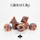 Emberglow Dice: Metal Set in Book