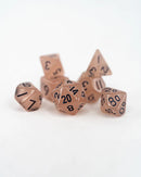 Emberglow Dice: Mini Acrylic Set in Glass Vial