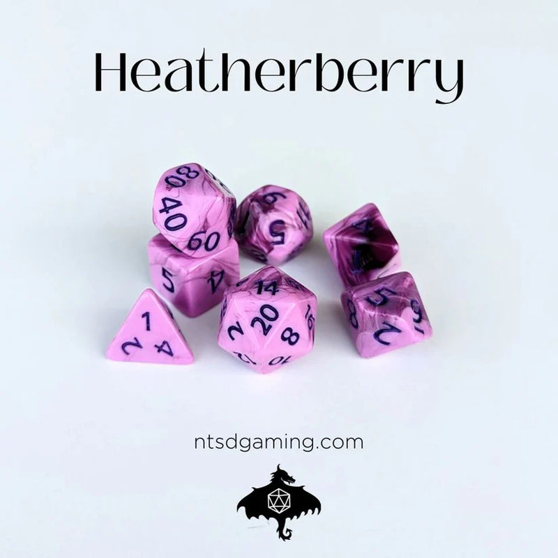 Emberglow Dice: Acrylic Dice in Glass Vials