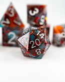 Emberglow Dice: Sharp Edge Dice in Glass Vials