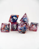 Emberglow Dice: 7 Piece Liquid Core Dice Set