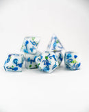 Emberglow Dice: Sharp Edge Dice in Glass Vials