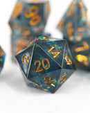 Emberglow Dice: Sharp Edge Dice in Glass Vials