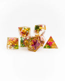 Emberglow Dice: Sharp Edge Dice in Glass Vials