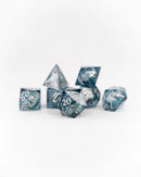 Emberglow Dice: Sharp Edge Dice in Glass Vials