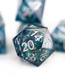 Emberglow Dice: 7 Piece Liquid Core Dice Set