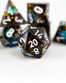 Emberglow Dice: Sharp Edge Dice in Glass Vials
