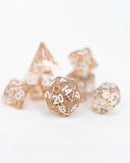 Emberglow Dice: Mini Acrylic Set in Glass Vial
