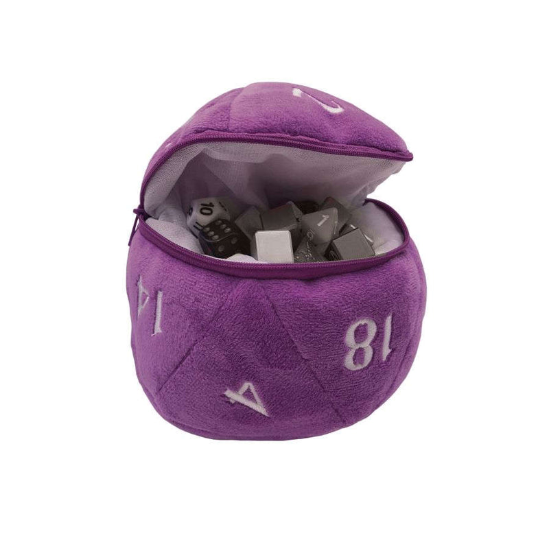 D20 Plush Dice Bag