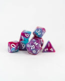 Emberglow Dice: Mini Acrylic Set in Glass Vial