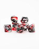 Emberglow Dice: Sharp Edge Dice in Glass Vials