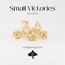 Emberglow Dice: Mini Acrylic Set in Glass Vial