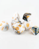 Emberglow Dice: Mini Acrylic Set in Glass Vial