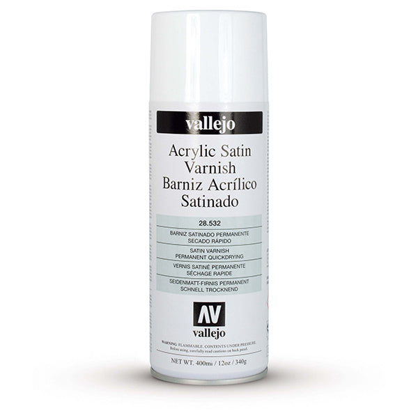 Varnish: Aerosol- Satin Varnish, 400 ml.