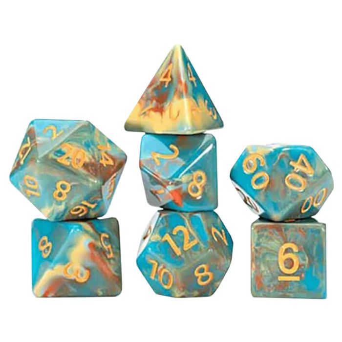 7-Set Cube Van Gogh Dice: Self Portrait