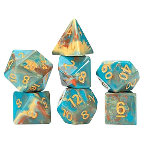 7-Set Cube Van Gogh Dice: Self Portrait