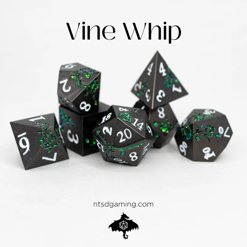 Emberglow Dice: Metal Set in Book