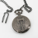 Emberglow Dice: Ironside: Iron Pocket Watch with 7 Piece Micro Mini Metal Dice Set