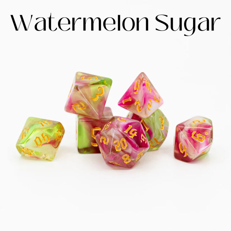 Emberglow Dice: Acrylic Dice in Glass Vials
