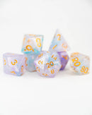 Emberglow Dice: Acrylic Dice in Glass Vials