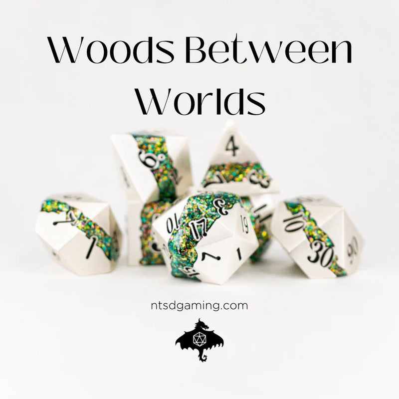 Emberglow Dice: Metal Set in Book