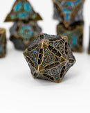 Emberglow Dice: Metal Set in Book