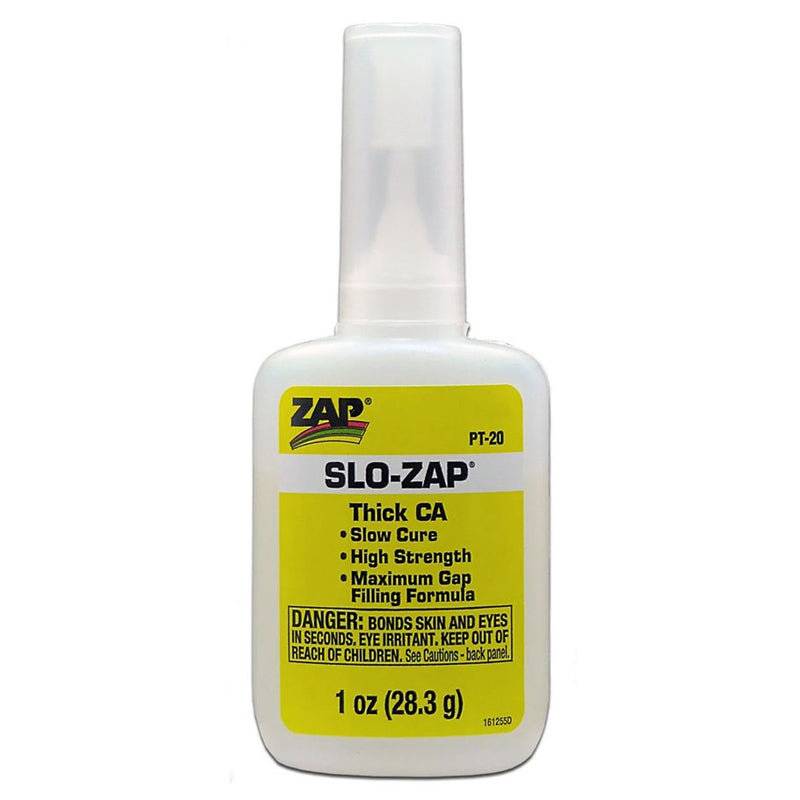 1oz Slow-Zap Thick Viscosity Superglue (Yellow Label)