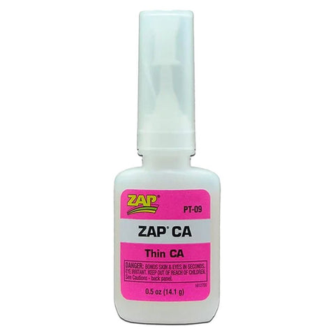 1/2 oz Zap CA Thin Viscosity Superglue (Pink Label)