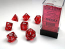 Chessex Polyhedral Dice Set : Translucent