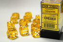 Chessex 16 MM Dice Set: Translucent