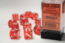 Chessex 16 MM Dice Set: Translucent
