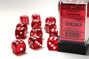 Chessex 16 MM Dice Set: Translucent