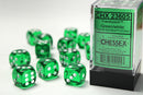 Chessex 16 MM Dice Set: Translucent
