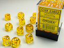 Chessex 12 MM  Dice Set: Translucent