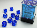 Chessex 12 MM  Dice Set: Translucent
