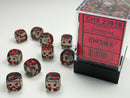 Chessex 12 MM  Dice Set: Translucent