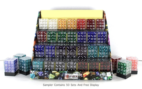 Chessex 12 MM  Dice Set: Translucent
