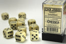 Chessex 12 MM Dice Set: Opaque