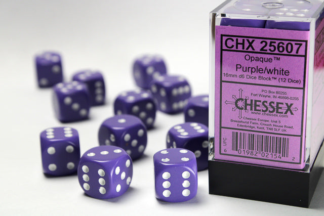 Chessex 16 MM Dice Set: Opaque
