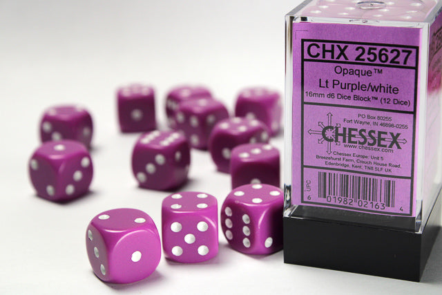 Chessex 12 MM Dice Set: Opaque