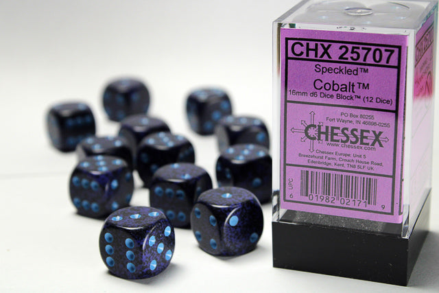 Chessex 12 MM Dice Set: Speckled
