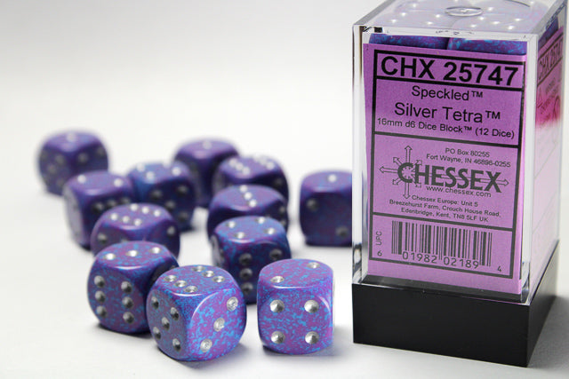 Chessex 12 MM Dice Set: Speckled